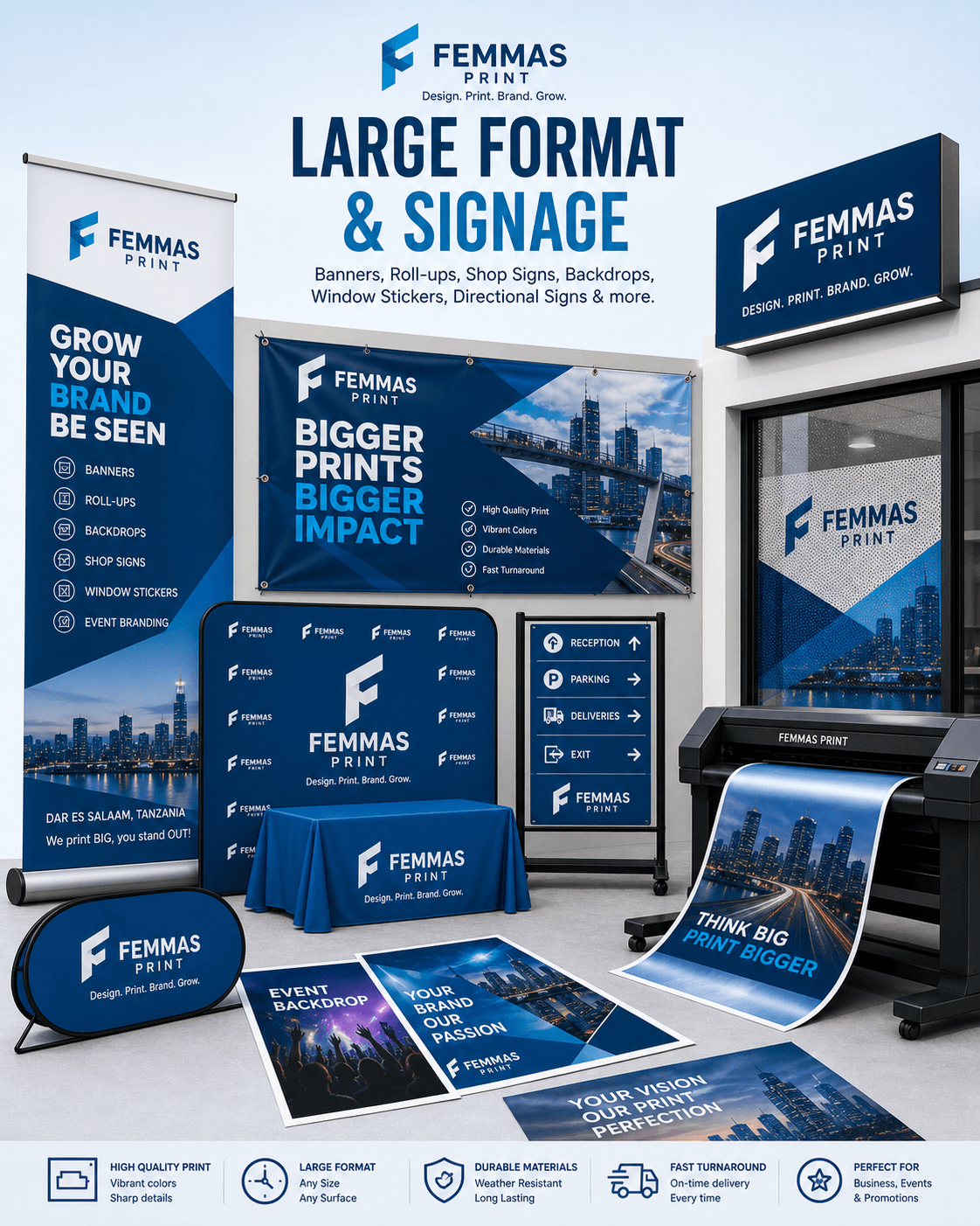 FEMMAS PRINT large format printing and signage visual