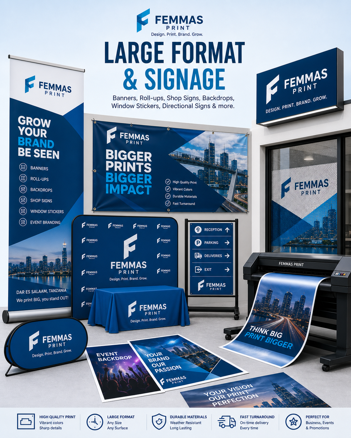 FEMMAS PRINT large format printing and signage visual